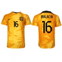 Netherlands Tyrell Malacia #16 Replica Home Shirt World Cup 2022 Short Sleeve